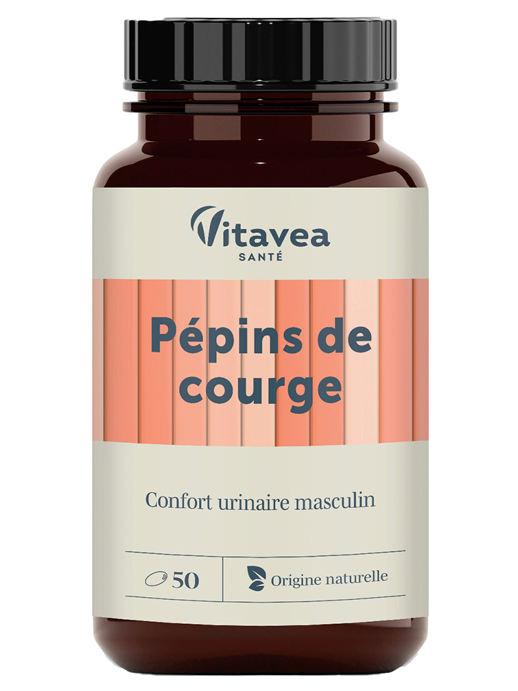 Vitavea Pépins de Courge Confort Urinaire Masculin 50 Unités