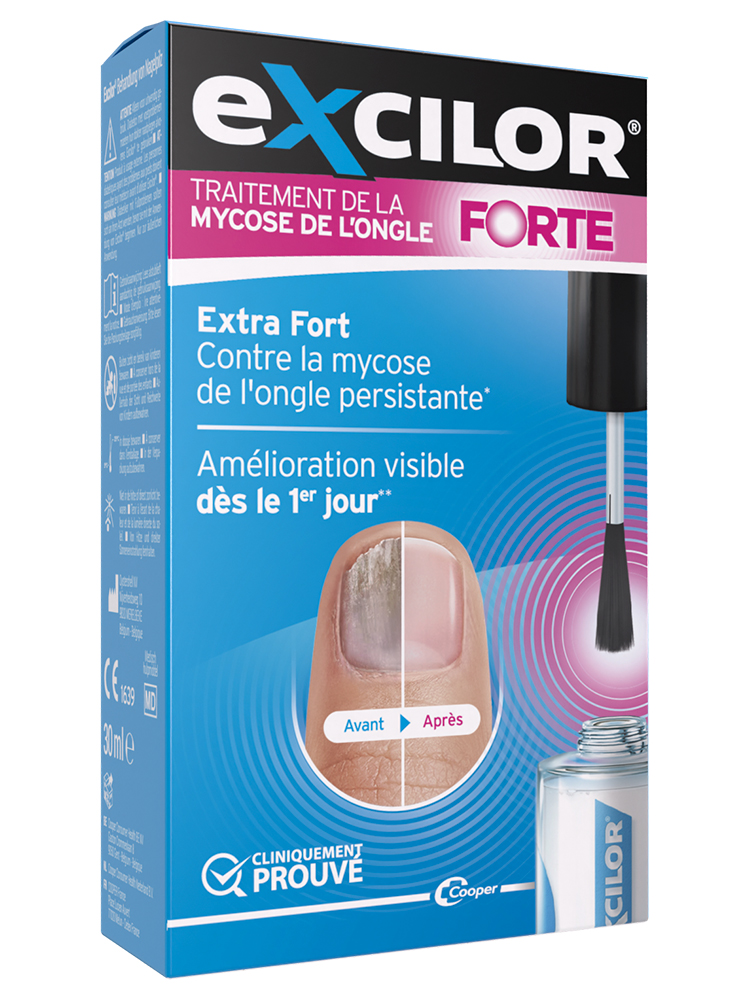 Excilor Forte Traitement Mycose de l'Ongle avec Pinceau Applicateur 30 ml
