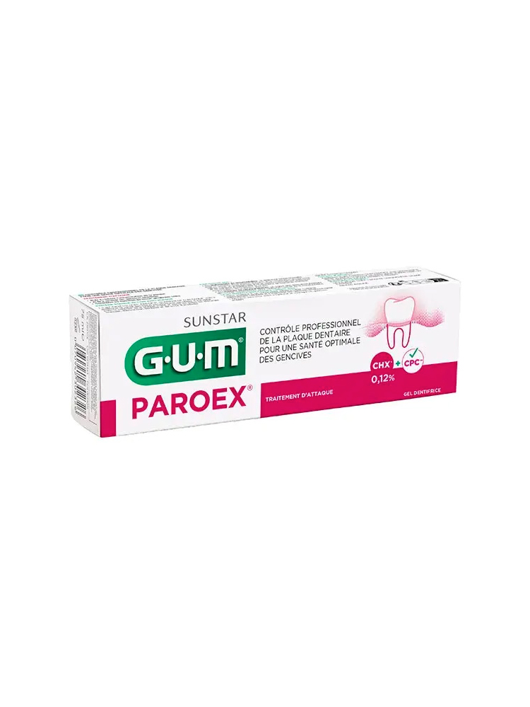 GUM Paroex Gel Dentifrice Traitement d'Attaque 75 ml