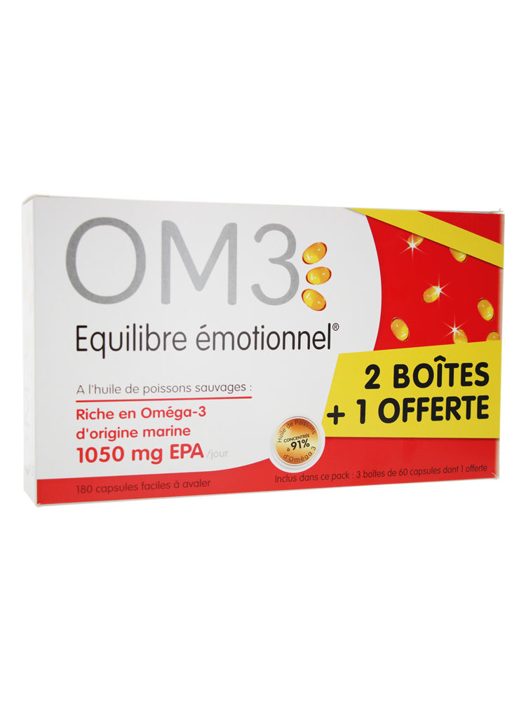 Om3 Équilibre Émotionnel Pack - 3 x 60 Capsules