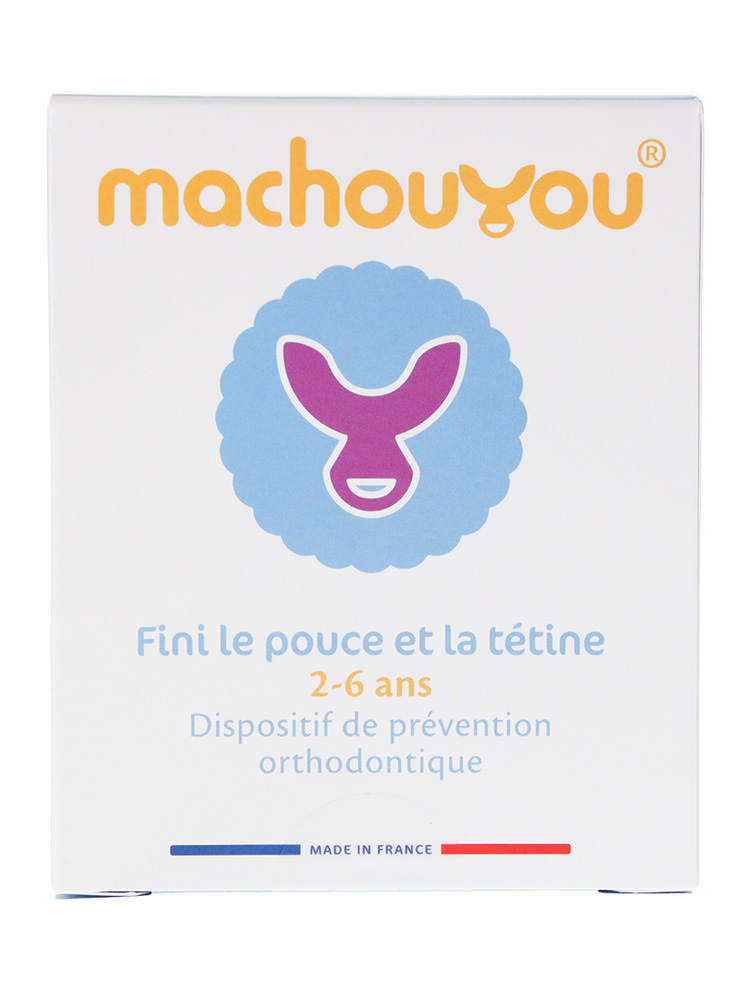 Machouyou Dispositif 1ère Dentition Sevrage des Succions 2-6 ans - Couleur : Prune