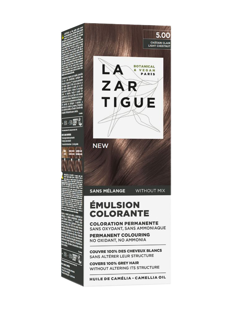 Lazartigue Émulsion Colorante 4 Produits - Coloration : 5.00 Châtain Clair