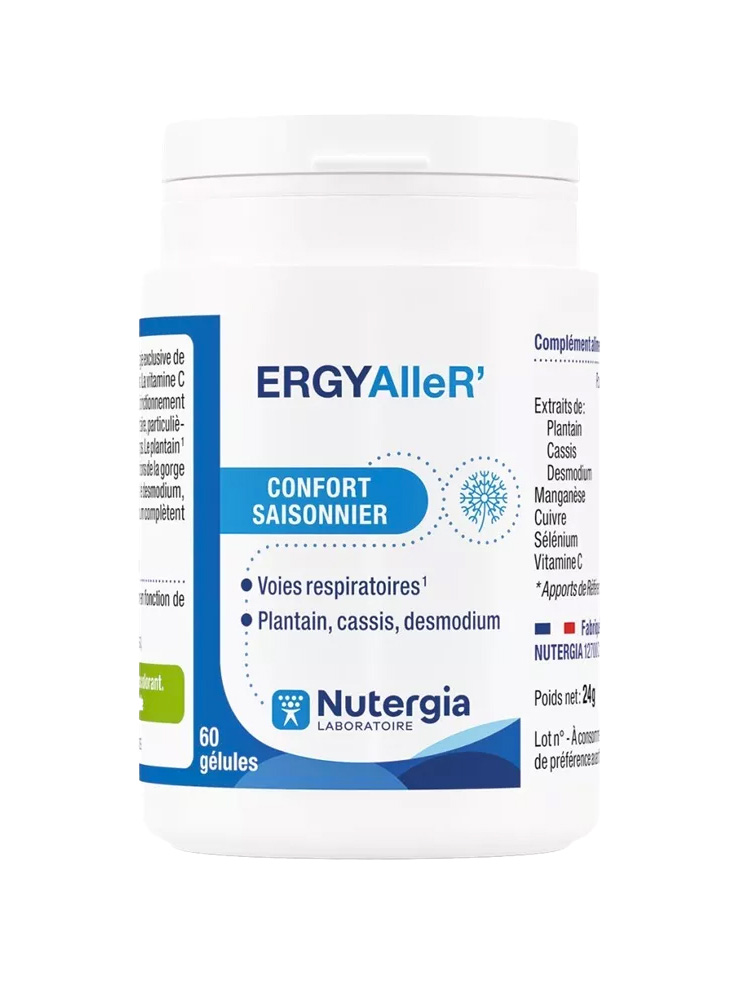 Nutergia ERGYAlleR' Confort Saisonnier Voies Respiratoires 60 Gélules