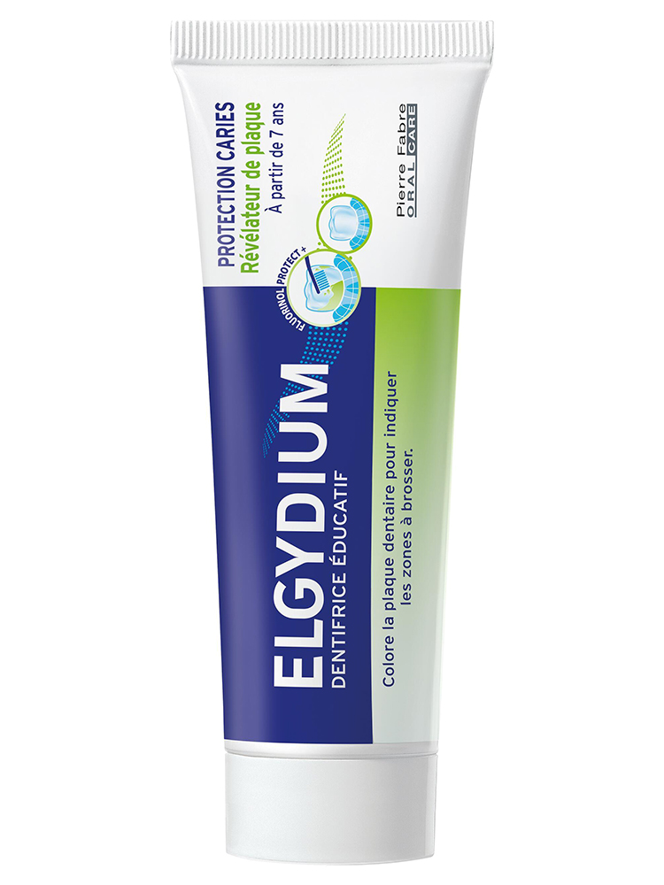 Elgydium Dentifrice Éducatif Révélateur de Plaque Protection Caries 50 ml