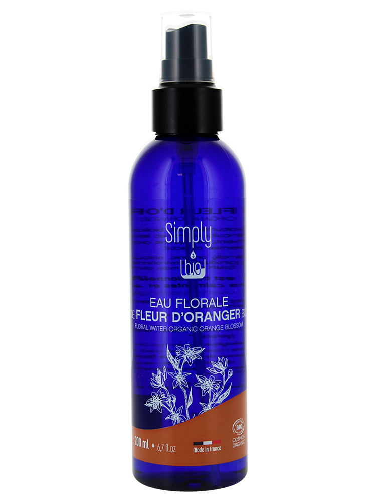 Simply Bio Eau Florale de Fleur d'Oranger Bio Flacon Vaporisateur 200 ml