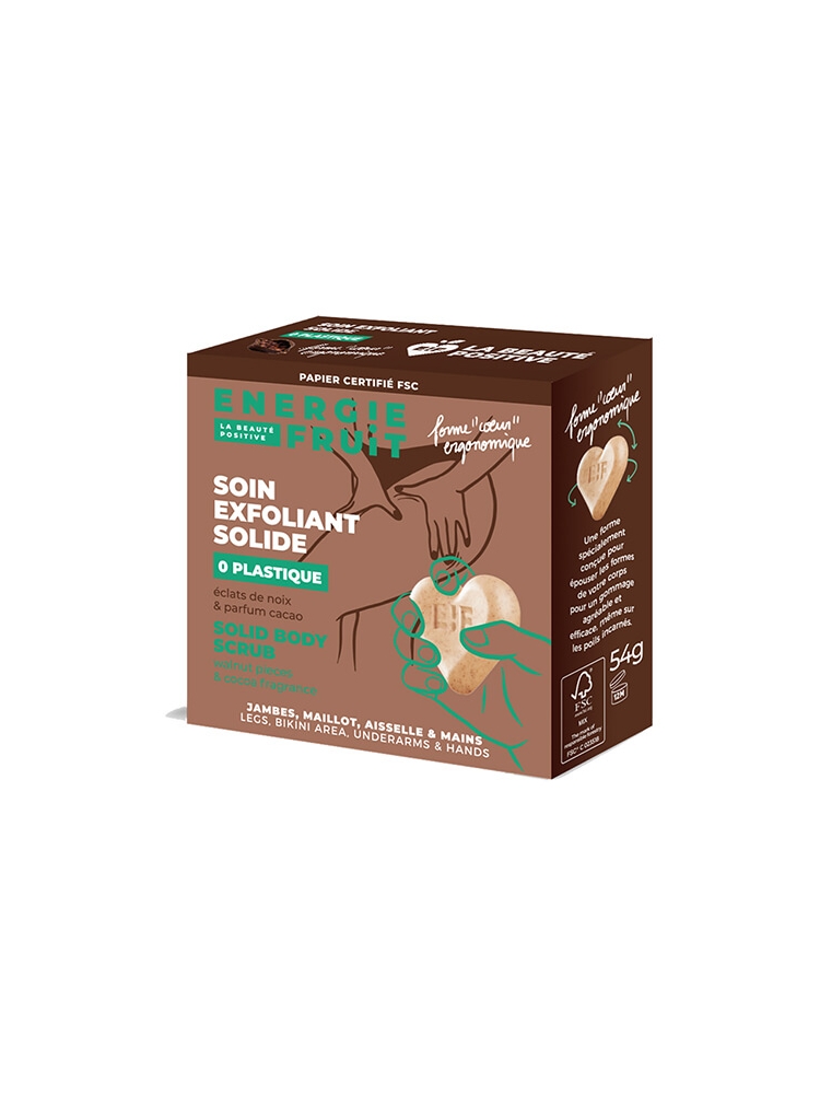 Énergie Fruit Soin Exfoliant Solide 0 Plastique - Parfum Cacao - 54 g