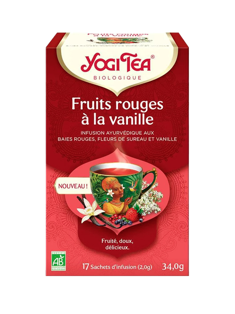Yogi Tea Fruits Rouges à la Vanille Bio 17 Unités