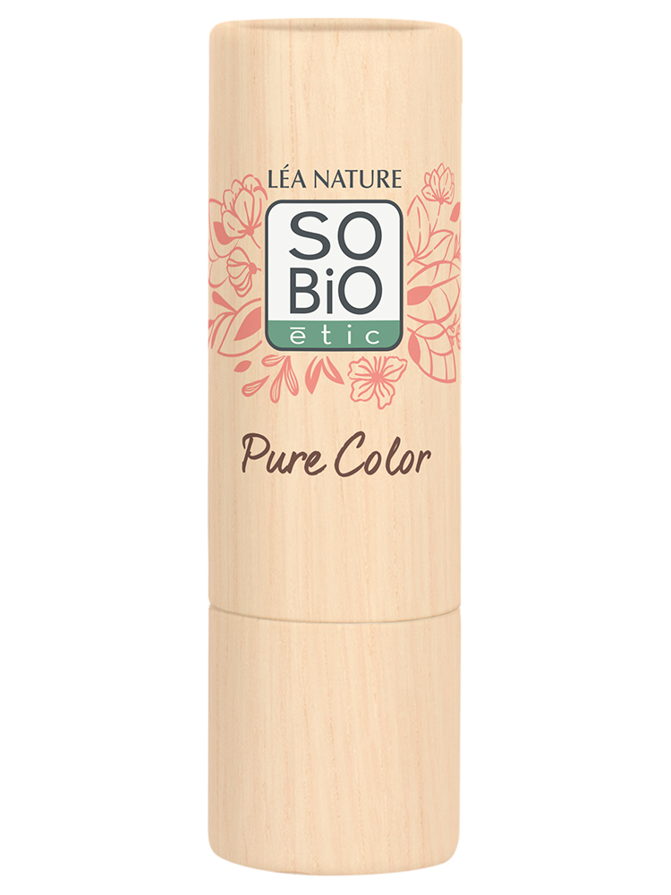So'Bio Etic Rouge à Lèvres Pure Color - 10 Corail Lumière - Satiné - Couleur : 12 : Bois de Rose