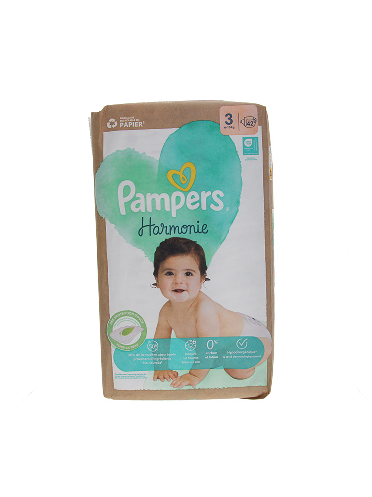 Pampers Harmonie 42 Couches Taille 3 Emballage Recyclé 6 à 10 kg