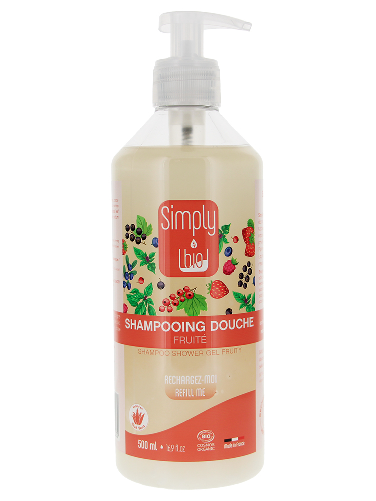 Simply Bio Shampoing Douche Fruité Biologique 500 ml