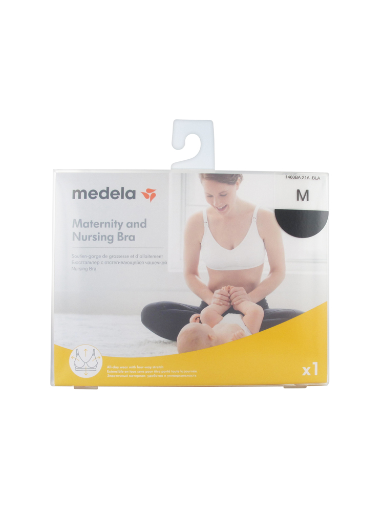 Medela Soutien-Gorge Grossesse et Allaitement - Noir - 1 Pièce - Taille : M