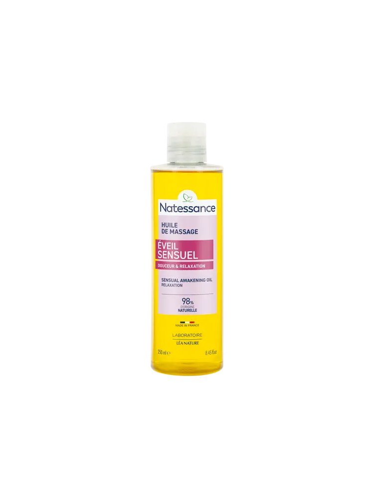 Natessance Huile de Massage Éveil Sensuel Douceur & Relaxation 250 ml
