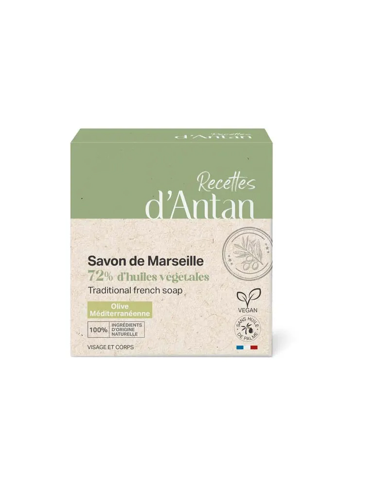 Recettes d'Antan Savon de Marseille 72% Pain de 200 Grammes
