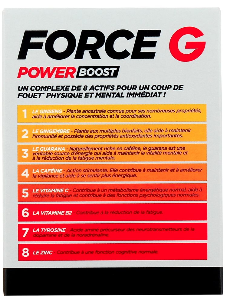 Vitavea Force g Power Boost - Physique & Mental - 24 Comprimés Effervescents