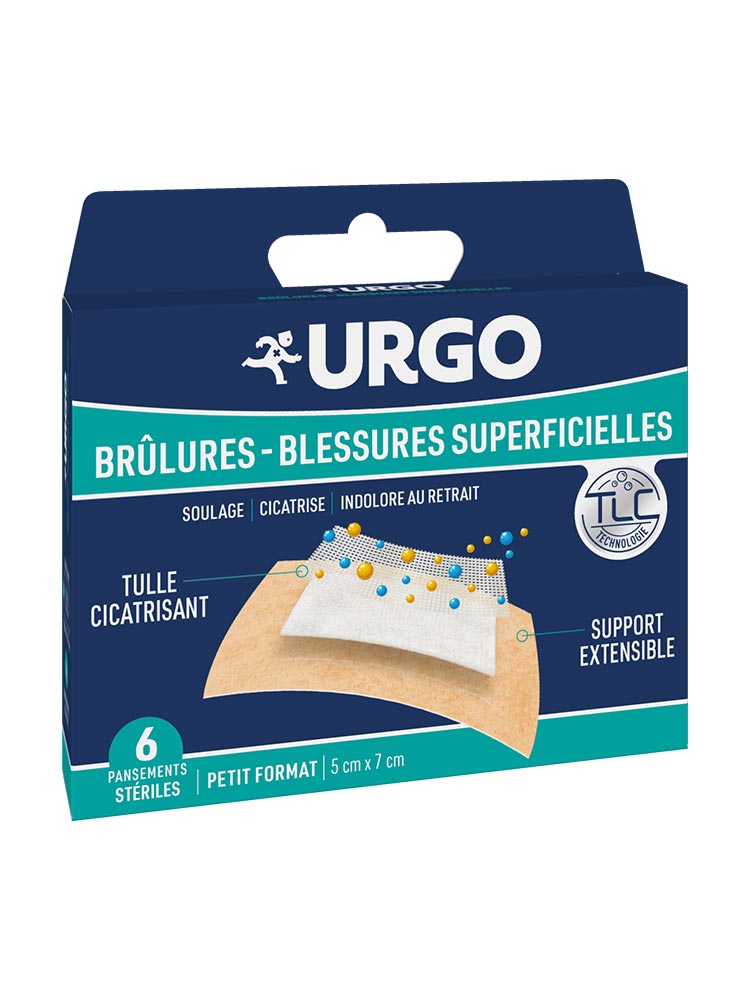 Urgo Brûlures & Blessures Superficielles 6 Unités Stériles