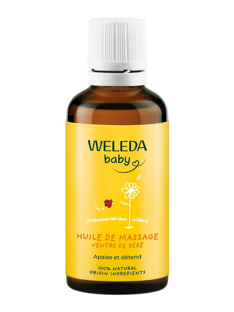 Weleda Huile de Massage Ventre de Bébé Apaise et Détend 50 ml