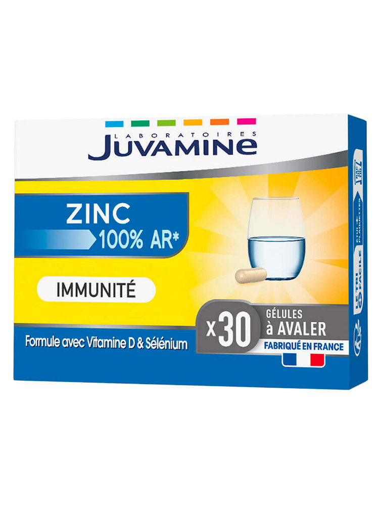 Juvamine Zinc 100% AR Immunité 30 Gélules