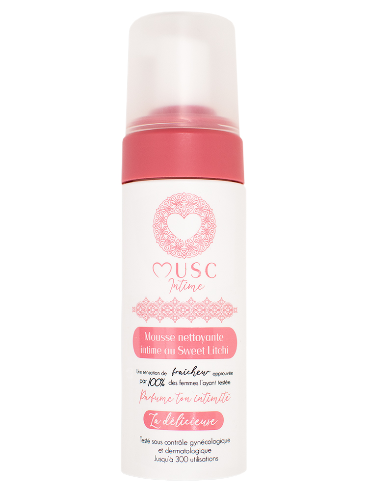 Musc Intime Mousse Nettoyante Intime Parfum Sweet Litchi 150 ml