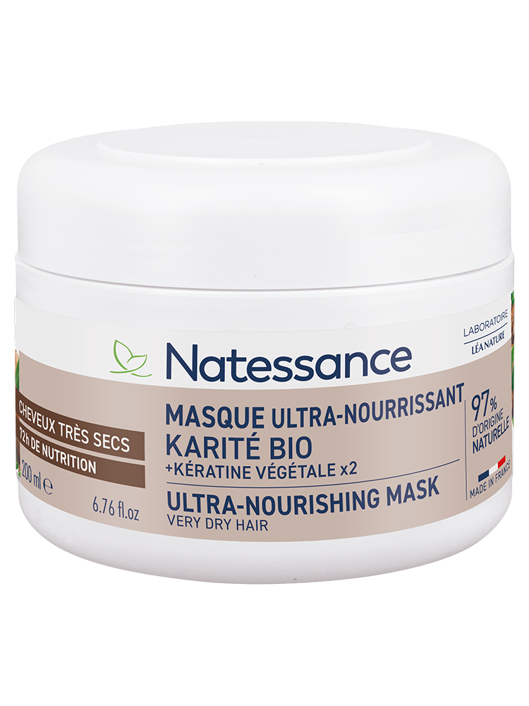 Natessance Masque Ultra-Nourrissant Kératine Végétale & Karité 200 ml