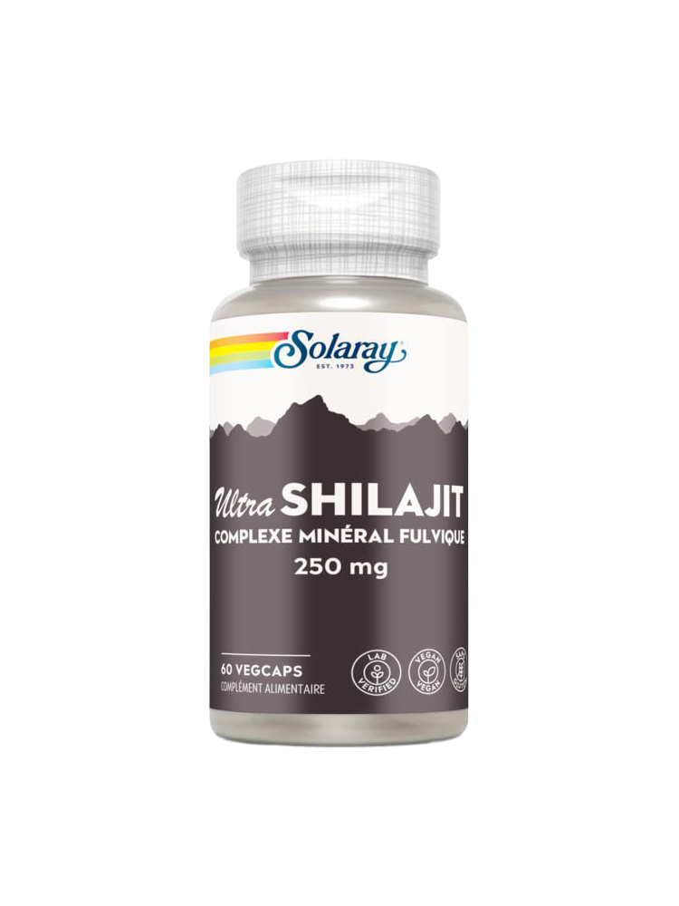 Solaray Ultra Shilajit 250 mg 60 Unités Végétales