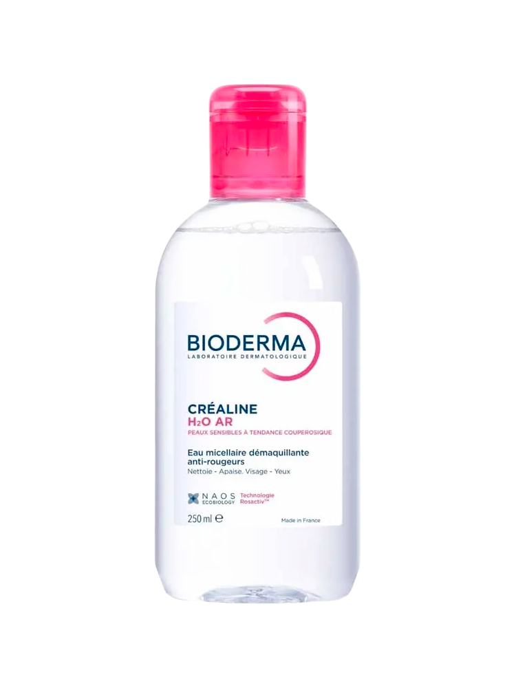 Bioderma Créaline Eau Micellaire Anti-Rougeurs Visage et Yeux Peaux Sensibles Réactives 250 ml