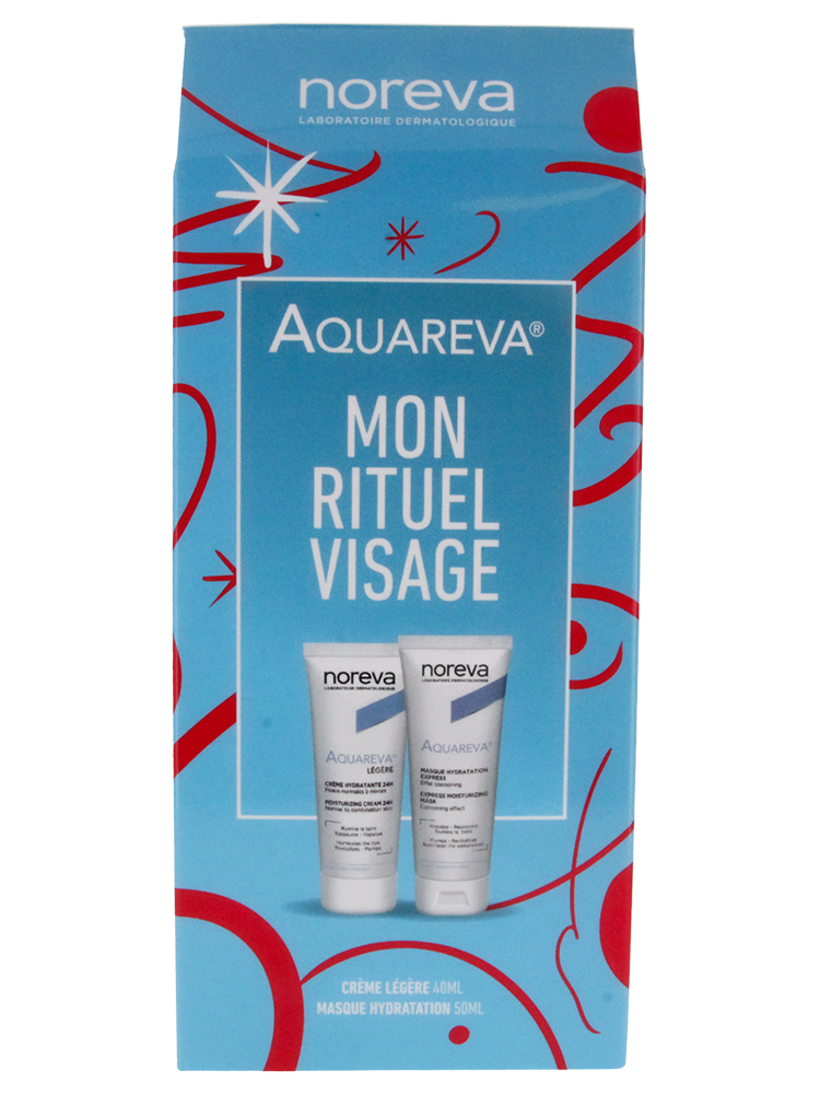 Noreva Coffret Aquareva Visage Crème Hydratante 24H Légère + Masque Hydratant Express 50 ml - Promotion