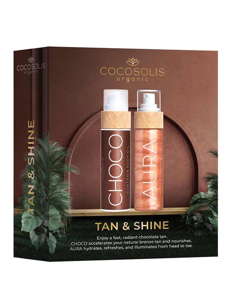 Cocosolis Huile Sublimatrice Parfumée Choco 110 ml + Aura Spray Peptide Brillance 100 ml
