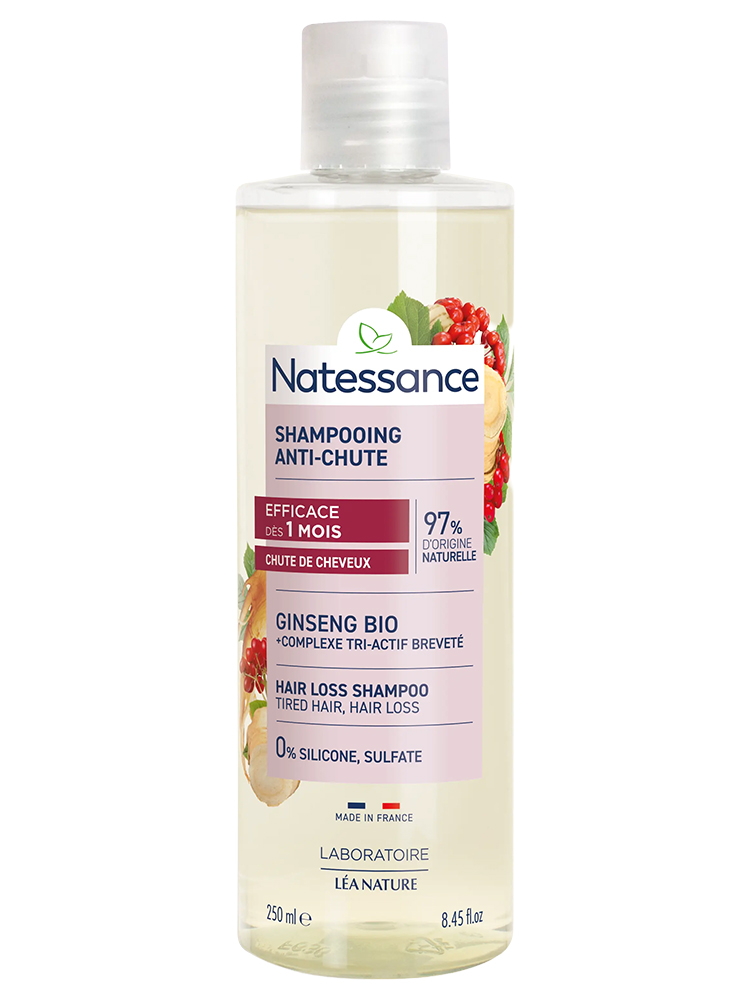 Natessance Shampoing Anti-Chute Ginseng & Complexe Tri-Actif 250 ml