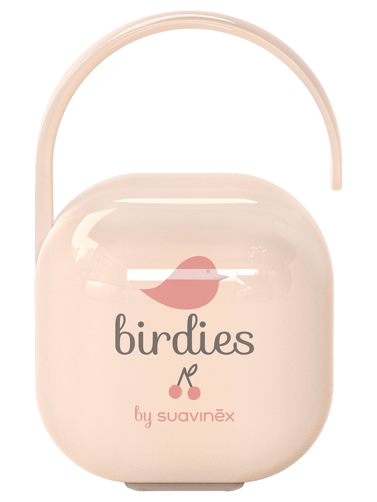 Suavinex Birdies Porte Sucettes Dès 0 Mois - Couleur : Rose