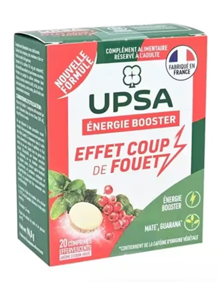 UPSA Énergie Booster Effet Coupe de Fouet 20 Comprimés Effervescents