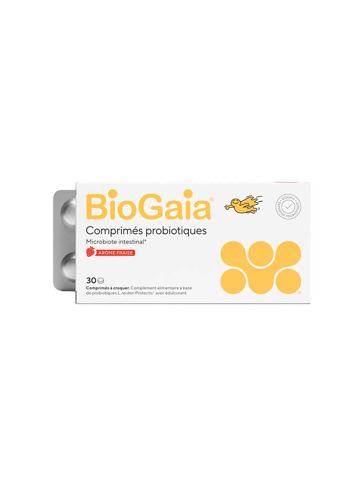 BioGaia L.Reuteri ProTectis Probiotique Arôme Fraise 30 Comprimés