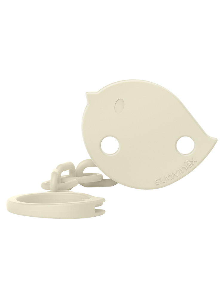 Suavinex Birdies Attache-Sucette Chainette Dès 0 Mois - Couleur : Beige