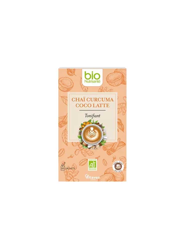 Vitavea Bionutrisanté Chai Curcuma Coco Latte Bio – 20 Sachets