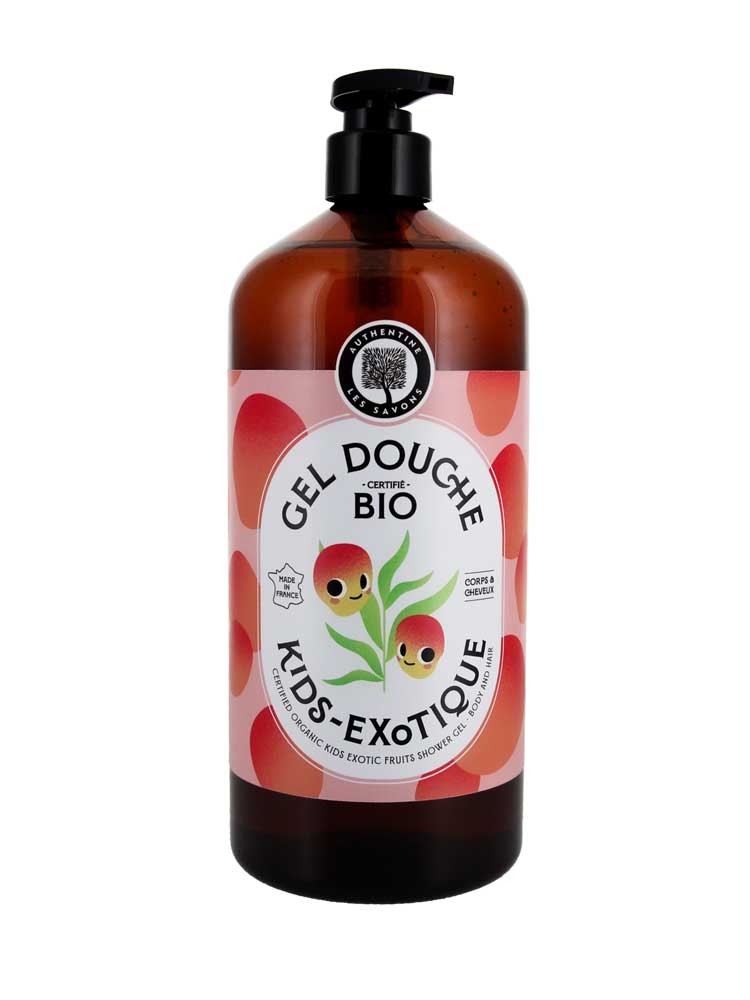 Authentine Kids Authentique Gel Douch Fruits Exotiques Corps & Cheveux Bio 1 L
