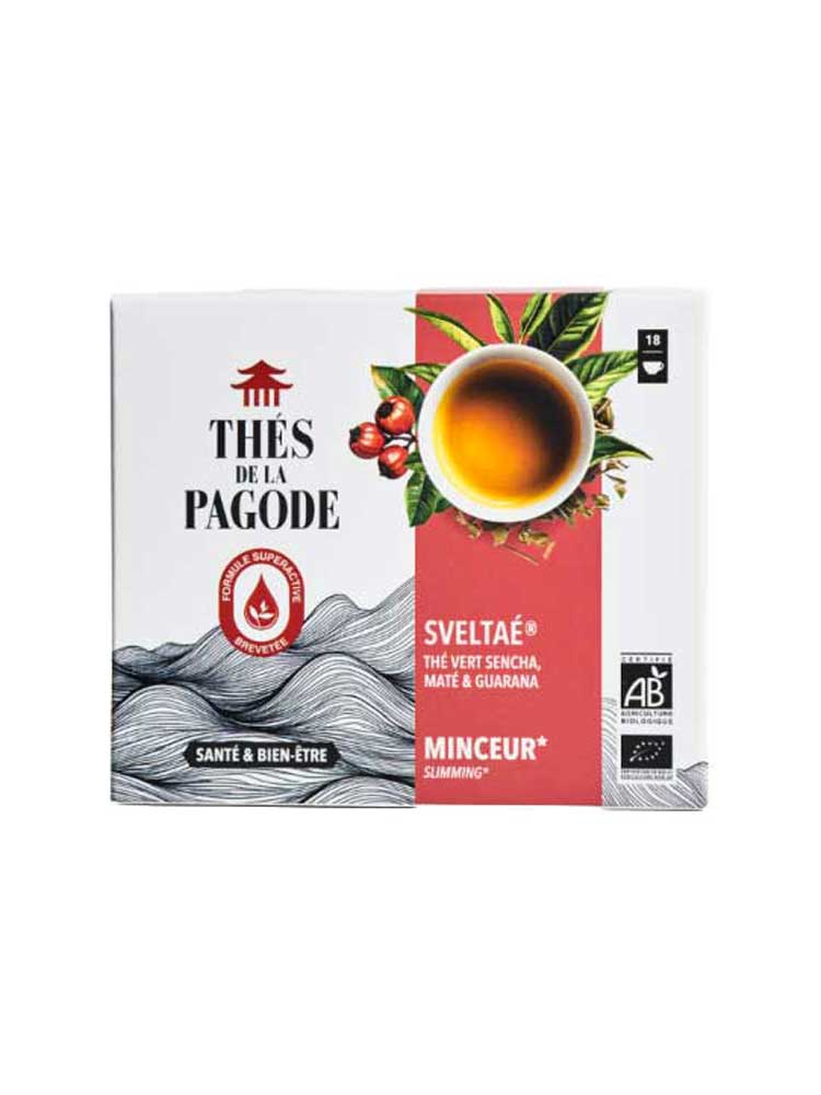 Thés de la Pagode Sveltaé Thé Vert Minceur Bio 18 Sachets de 1,5 g