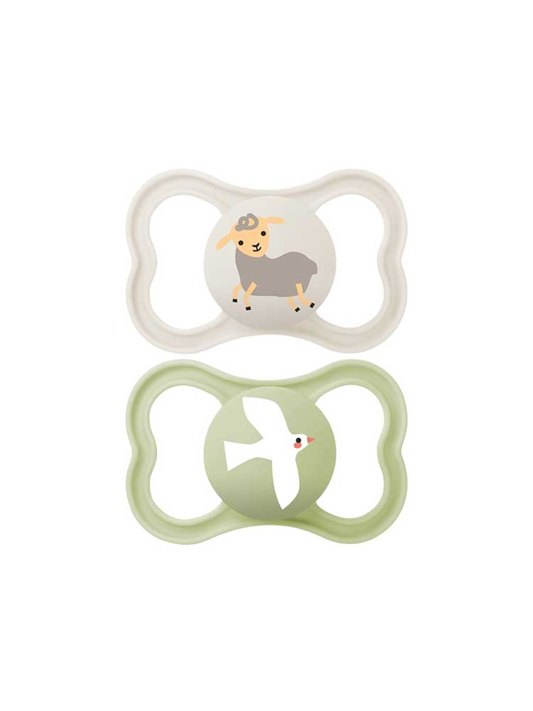 MAM Sucette Suprême - 18+ Mois - Silicone - X2 - Modèle : Lion et Feuilles