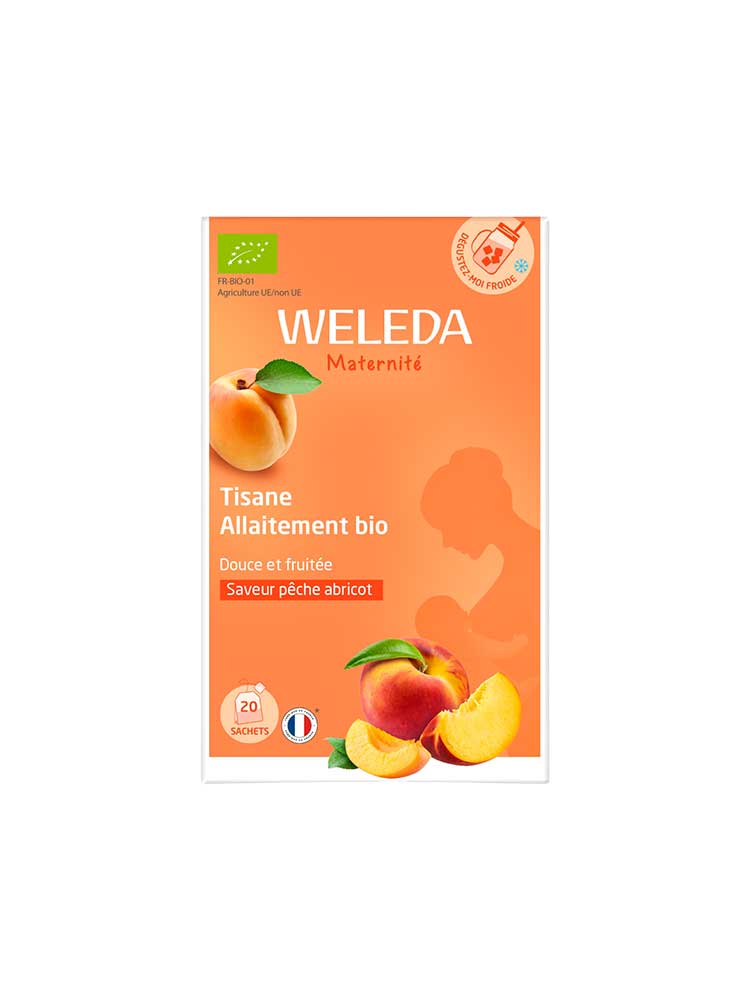 Weleda Tisane Allaitement Douce et Fruitée Pêche Abricot Bio 20 Sachets