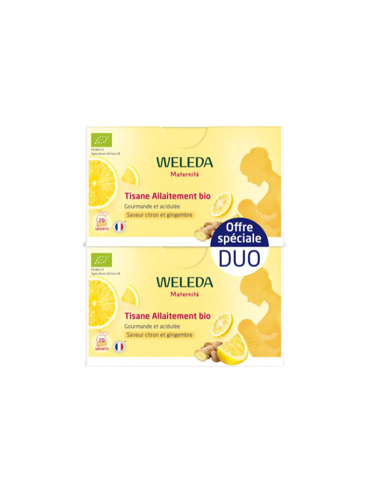 Weleda Maternité Tisane Allaitement Citron - Gingembre Bio 2 x 20 Sachets