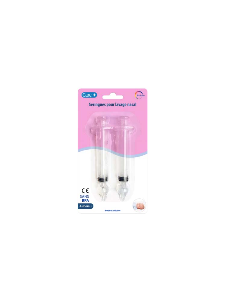 Care+ 2 Seringues pour Lavage Nasal