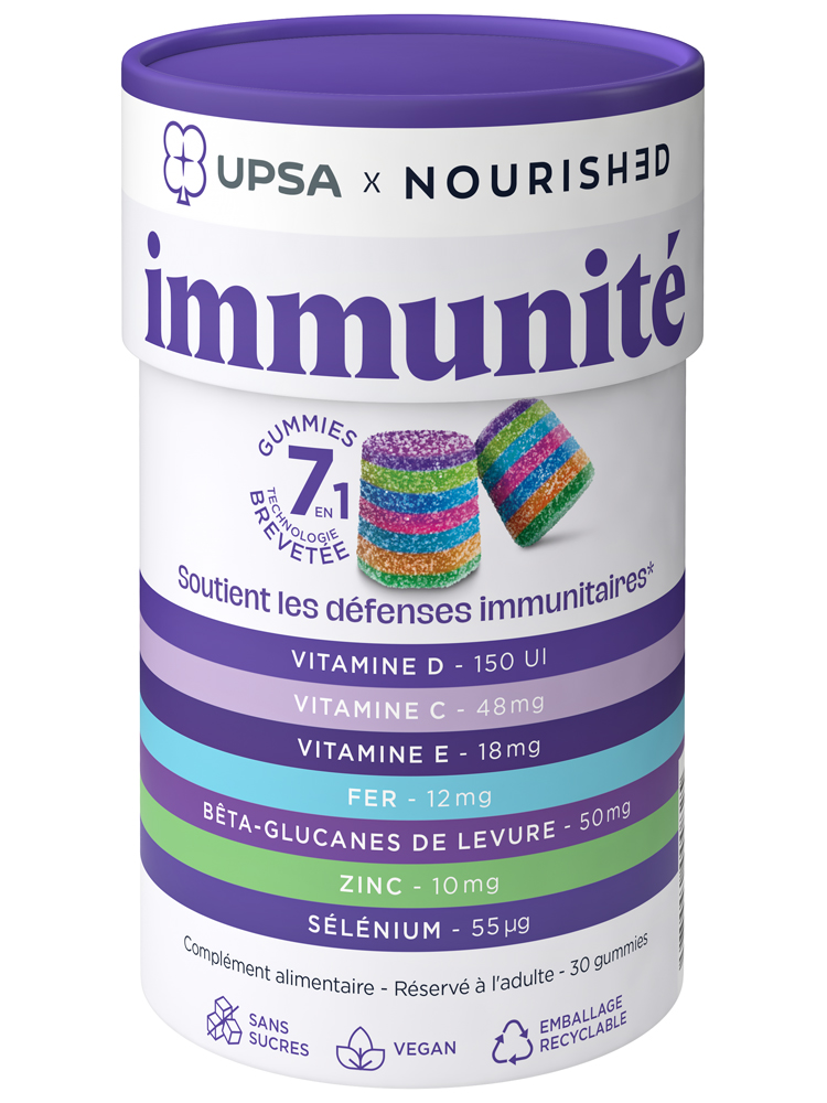 UPSA X Nourished Gummies 7 en 1 Immunité