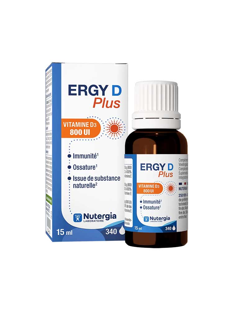 Nutergia Ergy D Plus Vitamine D3 800 UI 15 ml
