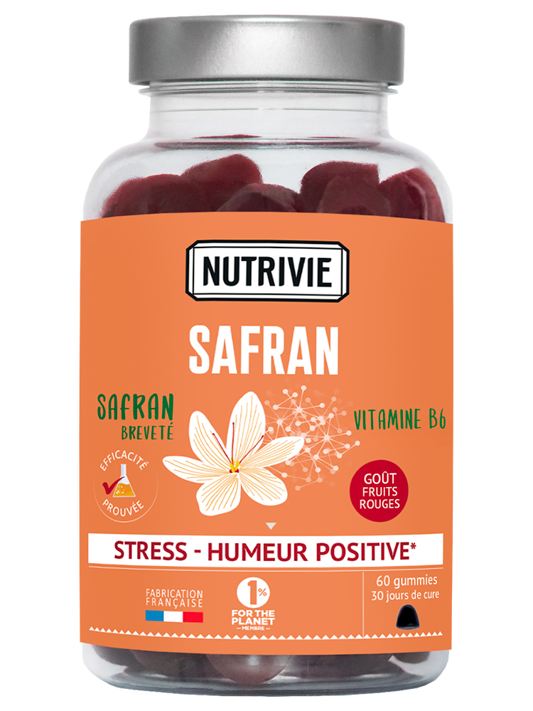 Nutrivie Safran Goût Fruits Rouges 60 Gummies