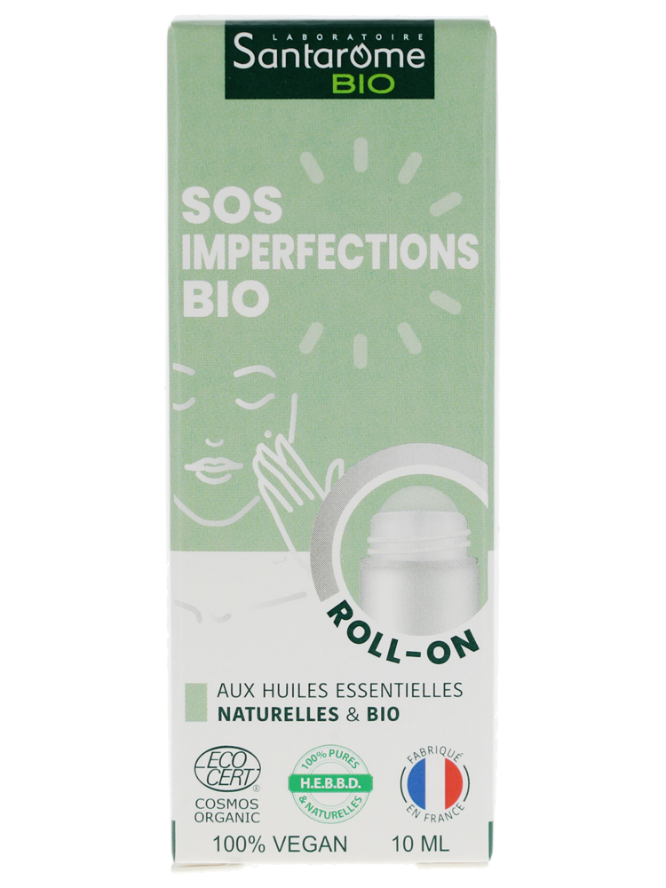 Santarome Roller SOS Imperfections Huiles Essentielles Bio 10 ml