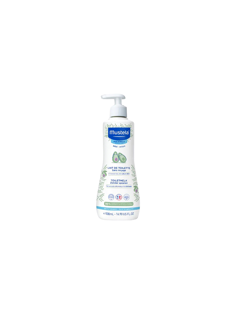 Mustela Lait de Toilette Sans Rinçage Peau Normale 500 ml