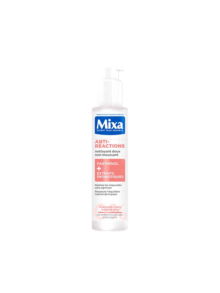 Mixa Anti-Réactions Nettoyant Doux Non Moussant Visage et Yeux 150 ml