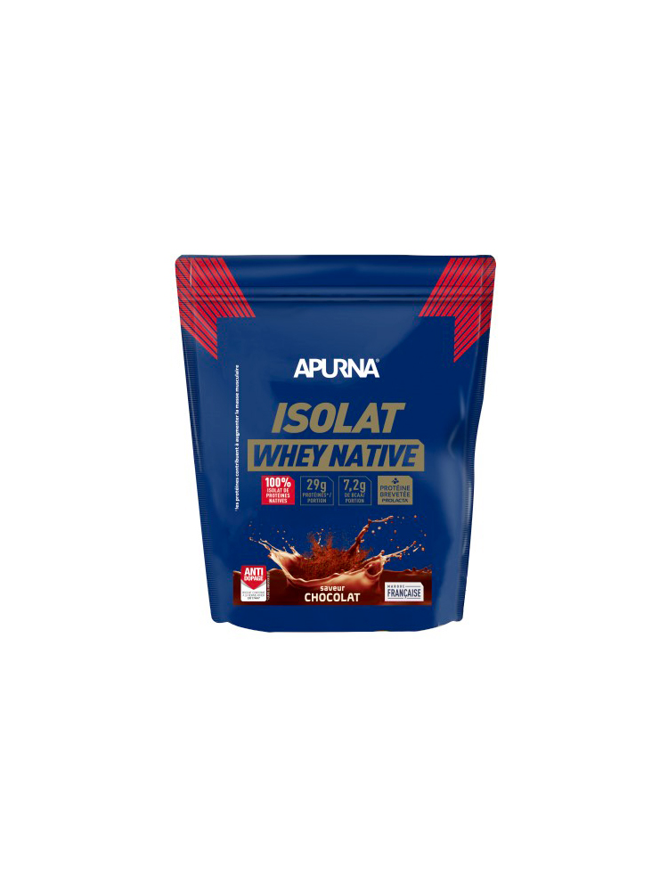 Proteinnahrung mit Schokoladengeschmack Apurna Isolat Native