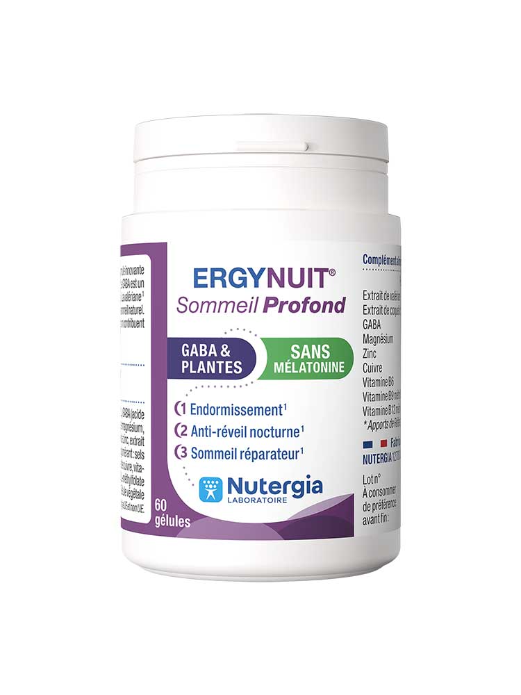 Nutergia Ergynuit Sommeil Profond GABA & Plantes 60 Gélules
