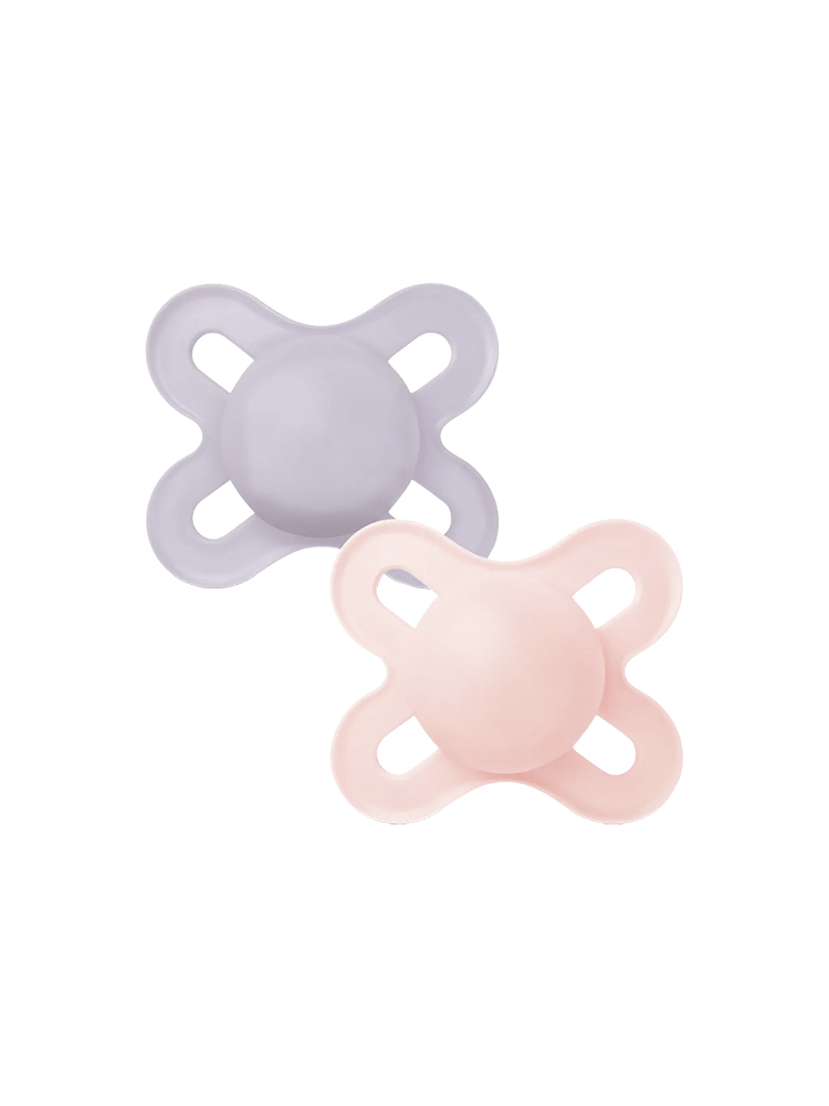 MAM 2 Sucettes Original Tendance 2 à 6 Mois - Modèle : Rose Pâle et Mauve