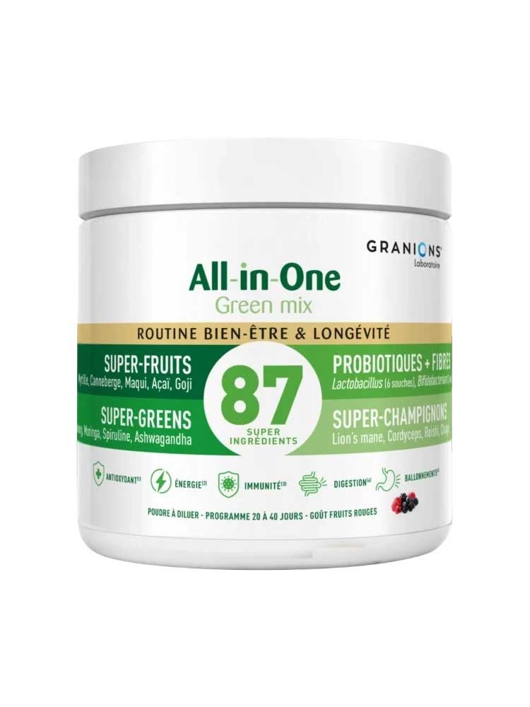 GRANIONS All-in-One Green Mix Routine Bien être & Longévité 146g
