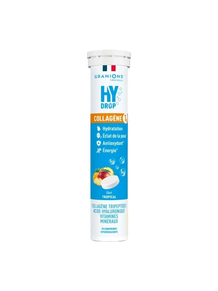 Granions Hydrop Collagène 1 g 18 Unités Effervescentes - Arôme : Tropical